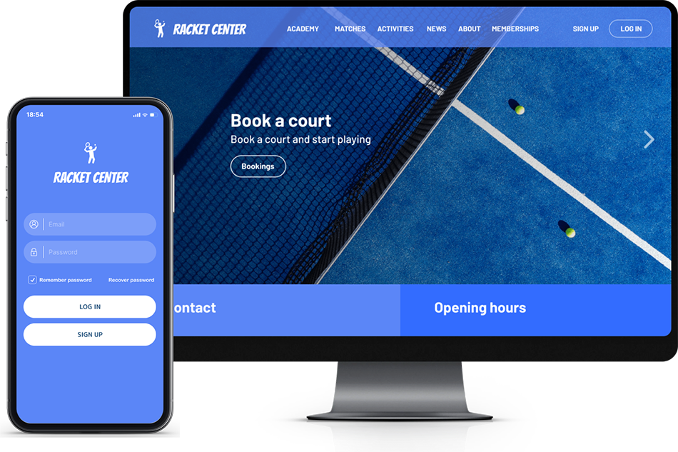 Management software for racket sport facilities